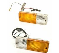 GENERICO SX+DX Coppia FANALE Anteriore per Suzuki SJ410 SJ413 Samurai Santana Attacco Tondo FANALINO Bianco