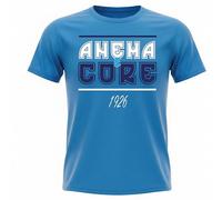 Generico T-Shirt Anema e Core 1926, per Tifosi del Napoli,100% Cotone, Blu Navy e Azzurro, Taglie da Adulto (IT, Testo, XL, Regular, Regular, Azzurro)