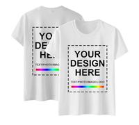 Generico T-Shirt da Donna Classica Elegante Girocollo Firmate Tee Top Estive Casual Oversize Primavera Magliette Manica Corta Larghe Vintage Maglietta da Donna Cotone Leggera Comoda Basic Maglia