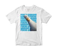 Generico T-Shirt Maglia Personalizzata Divertente Povero Gabbiano Idea Regalo Simpatica Musica napoletana neomelodica Trend Video 2022 povero Gabbiano Hai perduto la compagna Unisex Uomo Donna