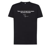 Generico T-Shirt Maglietta Frase Berlusconi Siete Ancora ed Oggi Come Sempre dei Poveri Comunisti Slogan Divertente (IT, Testo, 3XL, Regular, Regular, Nero)