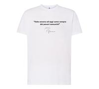Generico T-Shirt Maglietta Frase Berlusconi Siete Ancora ed Oggi Come Sempre dei Poveri Comunisti Slogan Divertente (IT, Testo, XS, Regular, Regular, Bianco)