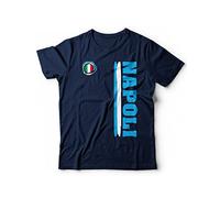 Generico T-Shirt Napoli Città Sport Maglietta Vari Colori Tifosi Calcio Ultras - Taglie dalla S alla XXL (S, Blu)