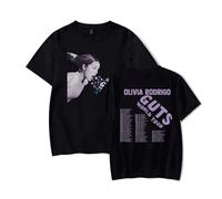 Generico T-shirt OliviaRodrigo Maglietta Uomo Donna Street Maniche Corte Top Casual,Black-S