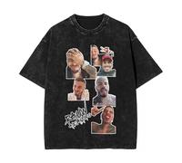 Generico T-Shirt Oversize per Uomo E Donna T-Shirt a Maniche Corte per Uomo T-Shirt Rauw Alejandro Top da Donna Trial Top Lavati Larghi T-Shirt Streetwear (9 M)