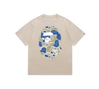 Generico T-Shirt Sportiva di Cotone degli Uomini di Estate - Collo Rotondo, Manica Corta, Adattamento Sciolto, Disegno Stampato, per L'indossamento Casual Quotidiano, Unisex-Color-5||s