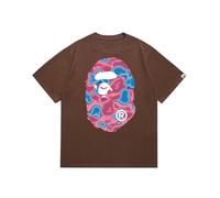 Generico T-Shirt Sportiva di Cotone degli Uomini di Estate - Collo Rotondo, Manica Corta, Adattamento Sciolto, Disegno Stampato, per L'indossamento Casual Quotidiano, Unisex-Color-6||XX_l