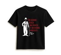 Generico T-Shirt Stampa Charlie Chaplin (S)