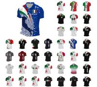 Generico T-Shirt Uomo 2025 Italia T-Shirt Uomo Calcio Italiano Maglie Giocatori Calcio Italiano Maglietta Italia Europeo Uomo Maglietta Nazionale Italiana Tifosi Maglia da Tifoso per Fan