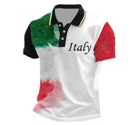 Generico T-Shirt Uomo 2025 Italia T-Shirt Uomo Calcio Italiano Maglie Giocatori Calcio Italiano Maglietta Italia Europeo Uomo Maglietta Nazionale Italiana Tifosi Maglia da Tifoso per Fan