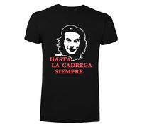 Generico T-Shirt Uomo Aldo Giovanni E Giacomo con Stampa Hasta La Cadrega Siempre (IT, Testo, M, XXL, Regular, Regular, Nera)