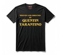 Generico T-Shirt Written And Drected by Quentin Tarantino 100% Cotone (Nero, L)