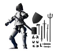 Generico T13 Cavaliero Medievale Figurea Azionabile - Figura Articolata Completamente Mobile per Area di Visualizzazione, Gioco Piccolo Movable