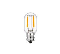 Generico T20 Luci notturne a LED, Lampadina a filamento Tubolare da 1 W dimmerabile E12 E14 Radio Frigorifero Lampada 2200K 2700K 4500K 6000K Lampadine di Ricambio,Cold White