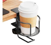 Generico Table Cup Holder 5.3cm Thick | 2-in-1 Anti-Spill Clip On Offices Supplies - Tea Cup Holder - For Chair Bed Car Boat Classroom Home Game Bathroom Cruise Party