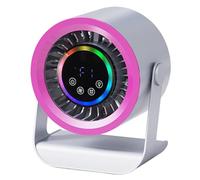 Generico Table Fan | 3-Speed LED Display Rechargeable Quiet Cooling - Small Portable Fan Battery Operated | for Bedroom Bedside Dorm Office Travel Camping Outdoor Summer Beach Pool