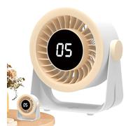 Generico Table Fan, Desk Fan, 15 Inch 5-Speed Air Circulator with LED Display, Quiet Powerful Cooling Fan for Bedroom, Office, Camping, Picnic, Wall Mount, Outdoor & Home Use, White
