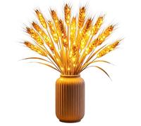 Generico Table Lamp - Harvest Wheat Decor, Warm White, Rustic, 14.96"
