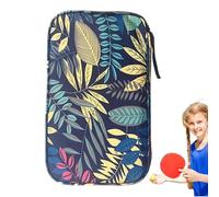 Generico Table Tennis Racket Case - Cloth 28x18x3cm | Portable Protective Table Tennis Racket Cover, Holder Outdoor Sports Storage Carry Bag Paddle Organizer | For Training Match Use