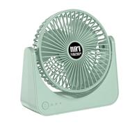 Generico Tabletop Fan - Portable USB 3 Levels Air Volume 6 Inch Tabletop Fan, 3000mAh Battery, USB Powered, Runs Up to 10 Hours, 3 Levels Quiet Air Volume | Adatto per ufficio, viaggio, casa, sonno