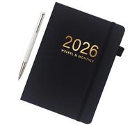 Generico Taccuino per Appunti | 2026 Agenda 144 Fogli - Taccuino Rigido A5 Con Calendario Per Uso Quotidiano Studio Lavoro Business Casa Laurea Riunione Viaggio Scuola E Università