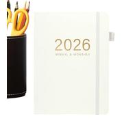Generico Taccuino per Appunti - Agenda 2026 Per Pianificazione 144 Pagine,Taccuino Rigido A5 Con Calendario Per Uso Quotidiano Studio Lavoro Business Casa Laurea Riunione Viaggio Scuola E Università