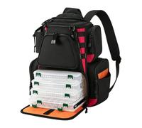 Generico Tackle Backpack - Waterproof Angling Rod Lure Organizer Bag | Boat Fishing Lure Organizer - For Anglers Fishermen Men Fathers Husbands Lake River Stream Reservoir