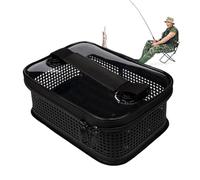 Generico Tackle Bag | Portable Mesh Tackle Box With Handle Design,Large Capacity Fish Storage Wraps For Casting Trolling Catfish Crappie Walleye Saltwater Backpacking Travel