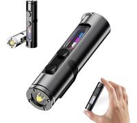 Generico Taclites Mini - The Ultimate Everyday Micro Tool,Rechargeable Led Magnetic Super Bright Tactical,with Hat Clip, Portable USB Waterproof Mini Flashlight for Outdoor (Black)