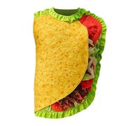 Generico Taco Costume, Mexican Burrito Cosplay Outfit, Halloween Party Fun Dress Up, Carnival & Event Supplies, Couples and Adults Costumes, School Photoshoot, Birthday Celebration 41.73x23.23 Inches