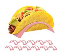 Generico Taco Plates - Colorful Set of 12 Holders Rack Stand | Dishwasher&Microwave Safe, Soft or Hard Taco Shell Holder Street Ţaco Rack Ťaco Tray Plates for Party Cafe Family Dinner Picnic