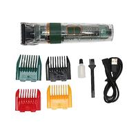 Generico Tagliacapelli per Animali Domestici, Controllo A Tre velocità con Display, Impermeabile Ipx7 E Risciacquabile, Ricaricabile Senza Fili da 90 Minuti (Green)