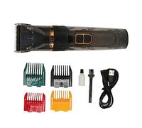 Generico Tagliacapelli per Animali Domestici, Controllo A Tre velocità con Display, Impermeabile Ipx7 E Risciacquabile, Ricaricabile Senza Fili da 90 Minuti (Black)