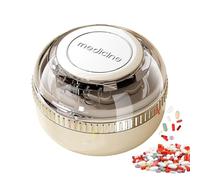 Generico Tagliapillole,Affettatrice Regolabile e Rotabile con Scomparto | Tagliapillole Minuscolo - per Anziani, Sport, Fitness, Farmacia, Deglutizione, Casa, Esterno, Viaggi