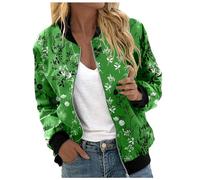 Generico Taglie Forti Giacca Primaverile Antivento Outwear Casual Colletto Alto a Vento Giubbotto Molla Cappotto Moto Comode