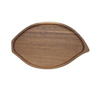 Generico Tagliere legno massello - Vassoio colazione e merenda | Ripiano forme irregolari | Presentazione caffè tè snack, arredamento retrò per soggiorno cucina ufficio - Naturale 24x13x2cm