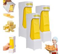 Generico Taglierina per Burro One-touch, Portatile Aggiornata 2025 Quadrati di Burro, Efficiente Distributore Lama in Acciaio Inox, Fare Pane, Torte, Formaggio, Biscotti(3pcs)
