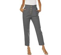 Generico Tailleur Donna Pantaloni E Giacca Rosa Pantaloni Tuta Donna Larghi sotto Jeans Moto Pantaloni Baggy Cargo Tailleur Donna Eleganti Pantaloni E Giacca Rosso Allarga Pantaloni in Vita Jeans