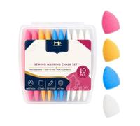 Generico Tailors Chalk - 10 Pieces Triangle Shape, Quilting Fabric Marker