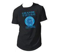 Generico Tale Padre Tale Figlio Maglia T-Shirt Napoli Azzurri 100% Cotone Azzurra Bianca Nera Idea Regalo Tifoso Napoletano 1926 Cuore Azzurro Taglie Adulto e Bambino Forza Napoli Sempre