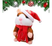 Generico Talking Hamster - 15cm Electric Record & Repeat Animal | Interactive Voice Recording Soft Stuffed Toy | Talking Educational Plush Toy For Kids Usage