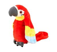 Generico Talking Parrot Toy, Plush Bird Speaker, 4.72x4.33x8.66 inches Realistic Twerking Mimic, Interactive Voice Repeater, Soft Educational Buddy, Speech Training Birthday Travel Outdoor Daycare