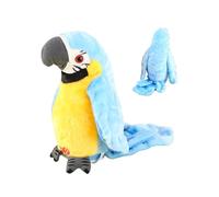 Generico Talking Parrot Toy, Plush Bird Speaker, 4.72x4.33x8.66 inches Realistic Twerking Mimic, Interactive Voice Repeater, Soft Educational Buddy, Speech Training Birthday Travel Outdoor Daycare
