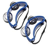 Generico - Tamburello per piedi con fascia elastica, shaker a percussione in acciaio inox, per chitarra musicale, accessorio per mani, piedi, strumento didattico