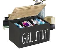 Generico Tampon Holder - 21×13×13cm Sanitary Storage Box | Wooden Period Organizer with Lid - Multipurpose Bathroom Storage | Feminine Hygiene Product Organizer | Compact, Durable, Elegant