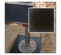 Generico Tampone di Supporto per cric per Camper Black Diamond Resistente con Maniglia - Stabilizzatore per Sabbia/Terra, previene l'affondamento, 50x50x5 cm (19,7x19,7x2 Pollici) - Supporto Durevole