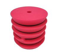 Generico Tampone in spugna for lucidatura auto con durezza diversa da 3/5/6 pollici for doppia azione(Red x 5pcs,5 Inch Backer)