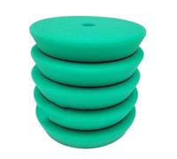 Generico Tampone in spugna for lucidatura auto con durezza diversa da 3/5/6 pollici for doppia azione(Green x 5pcs,6 Inch Backer)