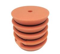 Generico Tampone in spugna for lucidatura auto con durezza diversa da 3/5/6 pollici for doppia azione(Orange x 5pcs,6 Inch Backer)