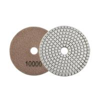 Generico Tamponi for lucidatura diamantati da 4 Pollici 100mm Tamponi Flessibili a Umido/a Secco for Dischi abrasivi for levigatura in Marmo, Pietra di Granito, utensile Manuale(10000)